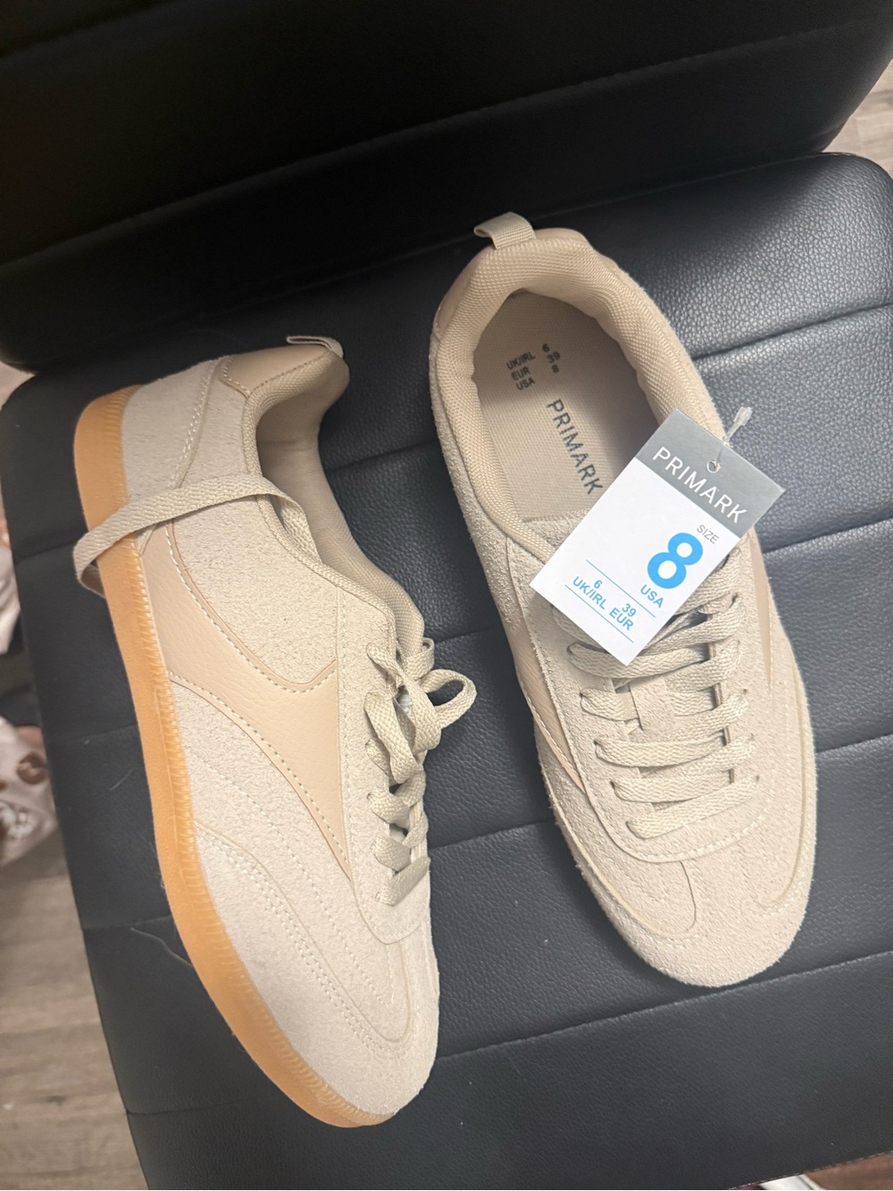 Primark women Sand/Tan Suede-Style Sneakers